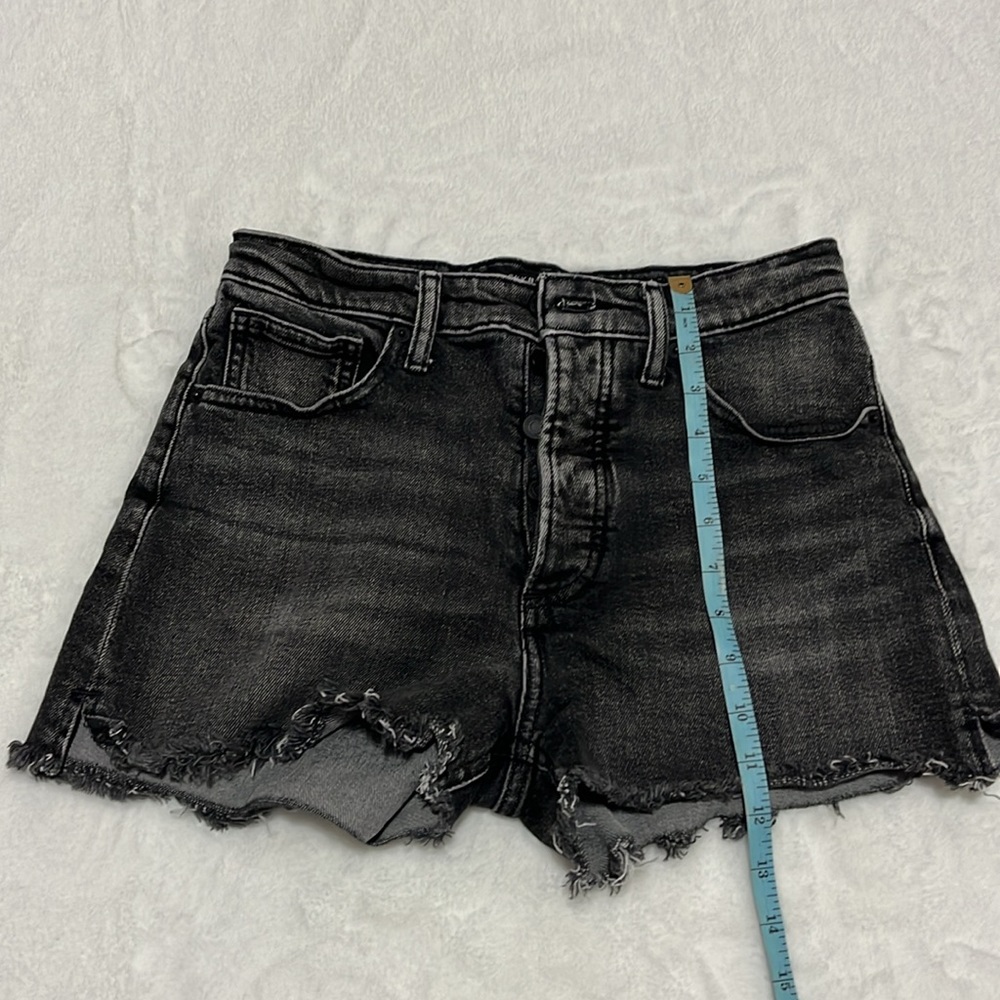 Lucky Brand distressed Mid Rise denim cut off jean shorts size 4/27 - Picture 6 of 7